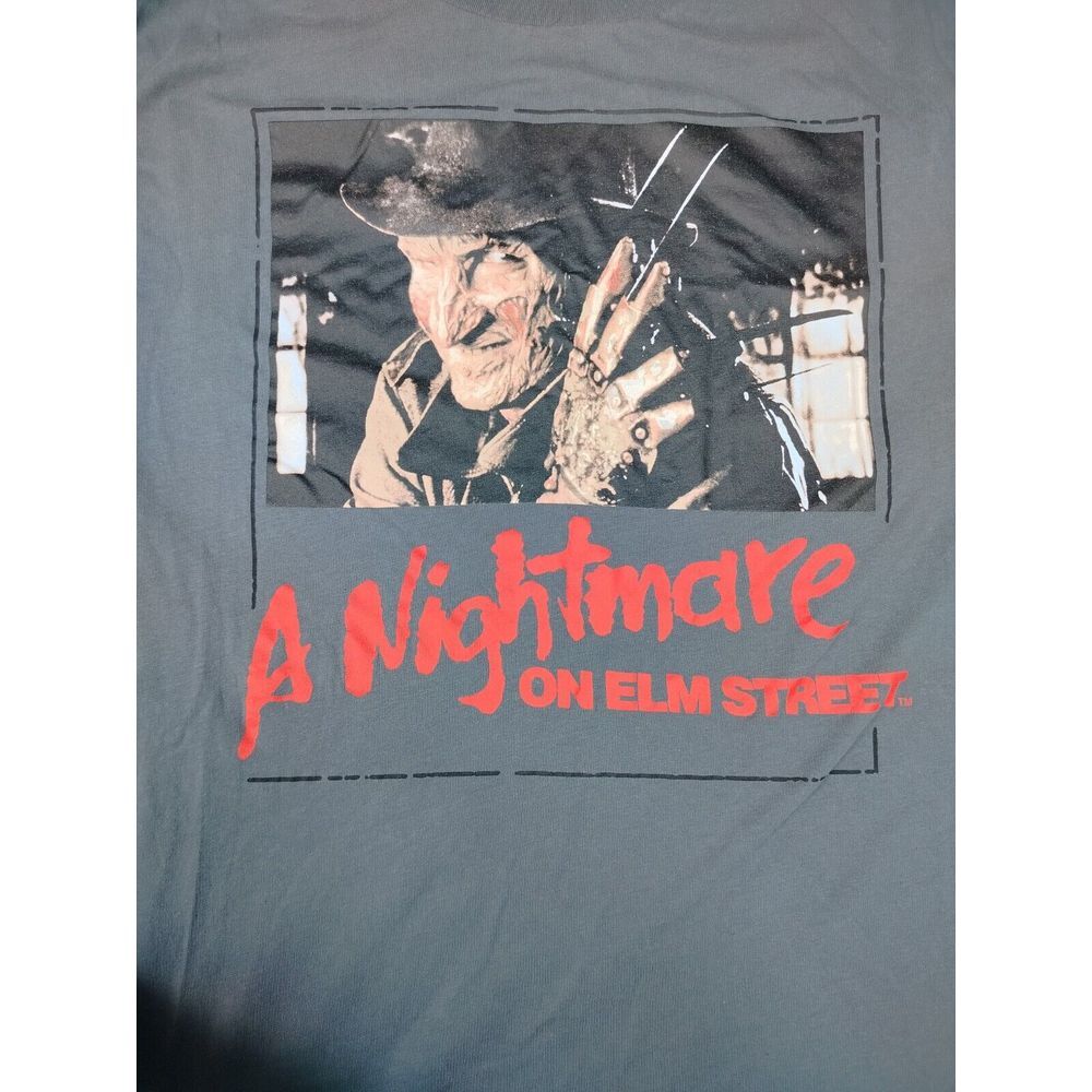 A Nightmare on Elm Street Shirt Men's 3XL Gray‎ Horror Movie Graphic Print